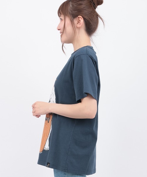 チチカカ(チチカカ)の「go slow caravan USAコットンコンガクマTシャツ【ユニセックス】(Tシャツ/カットソー・レディース・ネイビー/ホワイト・LARGE/MEDIUM)」の6枚目の写真