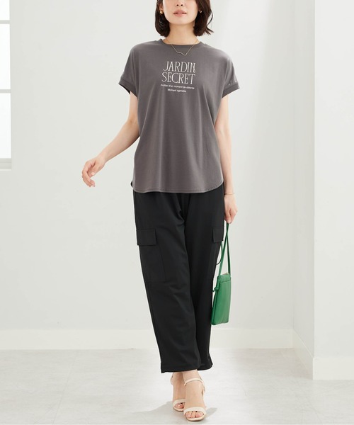 BELLUNA PLUS(ベルーナ)の「ヒンヤリ爽快!ドロスト使いカーゴパンツ(その他パンツ・レディース・カーキ/ブラック・X-LARGE/LARGE/MEDIUM)」の4枚目の写真