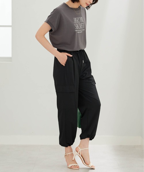 BELLUNA PLUS(ベルーナ)の「ヒンヤリ爽快!ドロスト使いカーゴパンツ(その他パンツ・レディース・カーキ/ブラック・X-LARGE/LARGE/MEDIUM)」の8枚目の写真