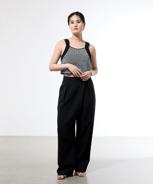 IENA(イエナ)の「《セットアップ対応/一部店舗限定》カルゼラップパンツ(その他パンツ・レディース・ブラウン/ブラック・36/38)」の3枚目の写真