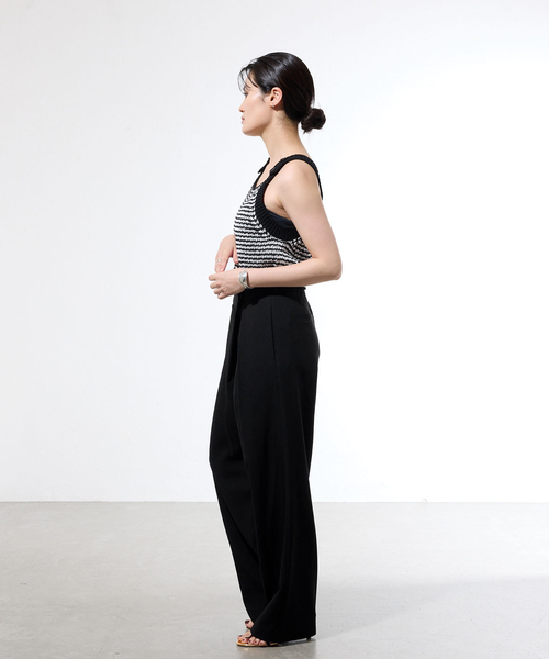 IENA(イエナ)の「《セットアップ対応/一部店舗限定》カルゼラップパンツ(その他パンツ・レディース・ブラウン/ブラック・36/38)」の6枚目の写真