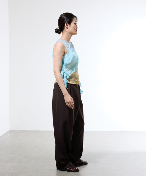IENA(イエナ)の「《セットアップ対応/一部店舗限定》カルゼラップパンツ(その他パンツ・レディース・ブラウン/ブラック・36/38)」の13枚目の写真