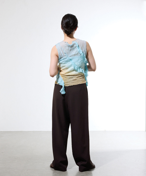 IENA(イエナ)の「《セットアップ対応/一部店舗限定》カルゼラップパンツ(その他パンツ・レディース・ブラウン/ブラック・36/38)」の14枚目の写真