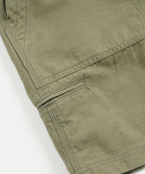 FRIZMWORKS(フリズムワークス)の「BACKSATIN ESSENTIAL FATIGUE SHORTS _ KHAKI BEIGE(その他パンツ・メンズ・その他・SMALL/MEDIUM/LARGE/X-LARGE)」の6枚目の写真