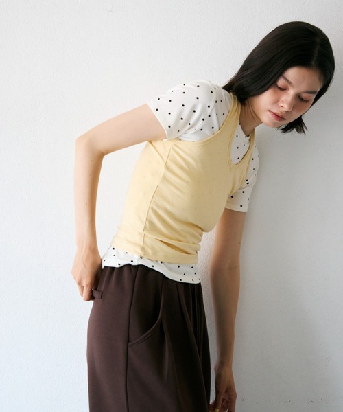Trish(トリッシュ)の「ホルターネックカットソー(Tシャツ/カットソー・レディース・チャコールグレー/ブラック/イエロー・FREE)」の20枚目の写真