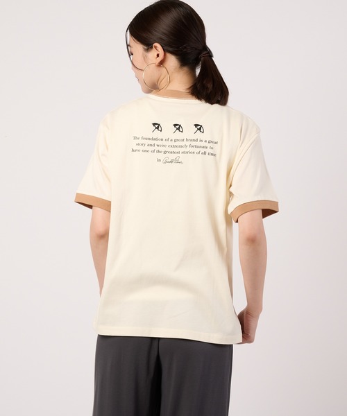 Arnold Palmer(アーノルドパーマー)の「シェア アソートグラフィック リンガーTシャツ(Tシャツ/カットソー・レディース・ホワイト/アイボリー・S/XS/LL/L/M)」の9枚目の写真