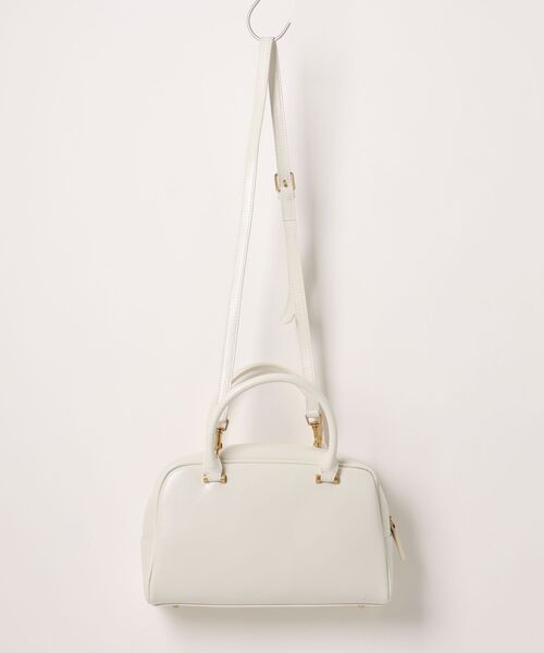 NiiNa(ニーナ)の「【NiiNa】【高品質牛革】2wayヴィンテージレトロボストンバッグ(ボストンバッグ・レディース・ホワイト・FREE)」の13枚目の写真