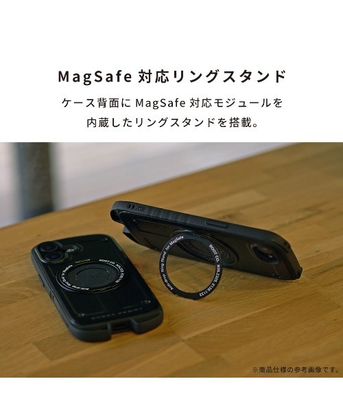 ROOT CO.(ルート)の「iPhone 17/17e/16e 専用 ROOT CO. GRAVITY Shock Resist Case Rugged Plus.(スマホケース/カバー・メンズ・ブラック・iPhone 16e/17e)」の5枚目の写真