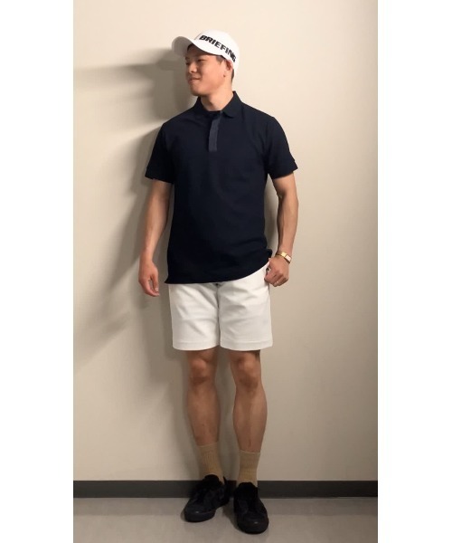 BRIEFING(ブリーフィング)の「【BRIEFING GOLF/ブリーフィングゴルフ】MEN’S MINI LOGO POLO(ポロシャツ・メンズ・ホワイト/ネイビー/ブラック・L/M)」の4枚目の写真