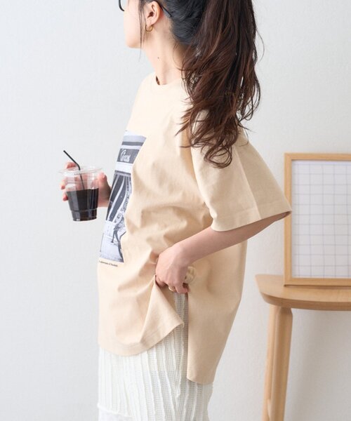 CIAOPANIC TYPY(チャオパニックティピー)の「アソートフォトプリントオーバーTee(Tシャツ/カットソー・レディース・ベージュ/ホワイト/サックスブルー/ブラック・ONE SIZE)」の12枚目の写真