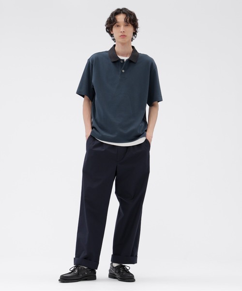 MARGARET HOWELL(マーガレットハウエル)の「COTTON PIQUE(Tシャツ/カットソー・メンズ・チャコール/ダークブルー・LARGE/X-LARGE/MEDIUM)」の7枚目の写真