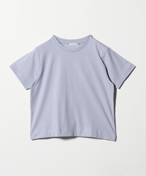 A DAY IN THE LIFE UNITED ARROWS(アデイインザライフユナイテッドアローズ)の「USAコットン天竺 クルーネックTシャツ <A DAY IN THE LIFE>(Tシャツ/カットソー・レディース・オフホワイト/ライラック/ブラック/ライム・FREE)」の4枚目の写真