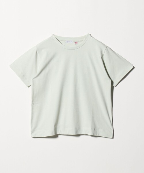A DAY IN THE LIFE UNITED ARROWS(アデイインザライフユナイテッドアローズ)の「USAコットン天竺 クルーネックTシャツ <A DAY IN THE LIFE>(Tシャツ/カットソー・レディース・オフホワイト/ライラック/ブラック/ライム・FREE)」の3枚目の写真