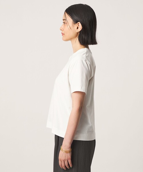 A DAY IN THE LIFE UNITED ARROWS(アデイインザライフユナイテッドアローズ)の「USAコットン天竺 クルーネックTシャツ <A DAY IN THE LIFE>(Tシャツ/カットソー・レディース・オフホワイト/ライラック/ブラック/ライム・FREE)」の19枚目の写真