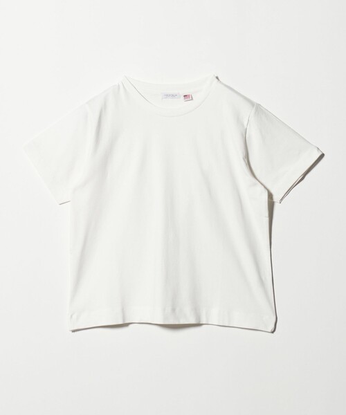 A DAY IN THE LIFE UNITED ARROWS(アデイインザライフユナイテッドアローズ)の「USAコットン天竺 クルーネックTシャツ <A DAY IN THE LIFE>(Tシャツ/カットソー・レディース・オフホワイト/ライラック/ブラック/ライム・FREE)」の17枚目の写真