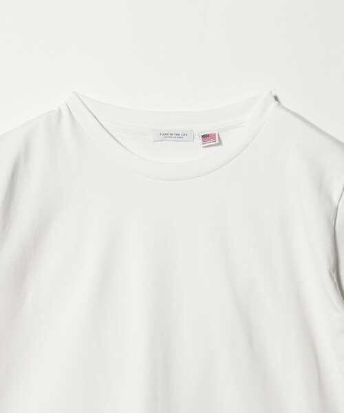 A DAY IN THE LIFE UNITED ARROWS(アデイインザライフユナイテッドアローズ)の「USAコットン天竺 クルーネックTシャツ <A DAY IN THE LIFE>(Tシャツ/カットソー・レディース・オフホワイト/ライラック/ブラック/ライム・FREE)」の16枚目の写真
