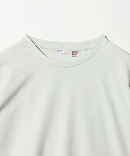 A DAY IN THE LIFE UNITED ARROWS(アデイインザライフユナイテッドアローズ)の「USAコットン天竺 クルーネックTシャツ <A DAY IN THE LIFE>(Tシャツ/カットソー・レディース・オフホワイト/ライラック/ブラック/ライム・FREE)」の12枚目の写真