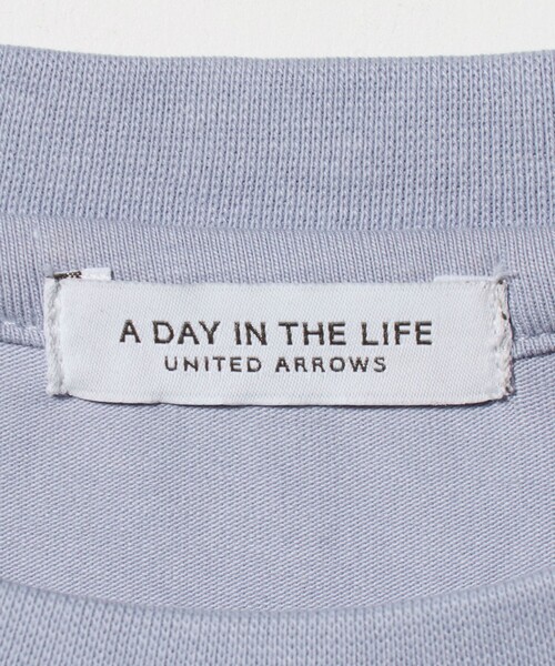 A DAY IN THE LIFE UNITED ARROWS(アデイインザライフユナイテッドアローズ)の「USAコットン天竺 クルーネックTシャツ <A DAY IN THE LIFE>(Tシャツ/カットソー・レディース・オフホワイト/ライラック/ブラック/ライム・FREE)」の6枚目の写真