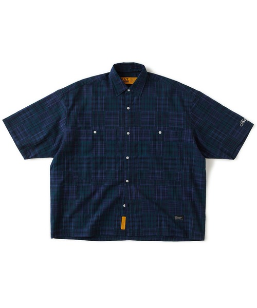 FAT(エフエイティー)の「CROPIECE(シャツ/ブラウス・メンズ・ホワイト/ネイビー・TITCH(M)/SKINNY(L)/FAT(XL)/JUMBO(XXL))」の2枚目の写真