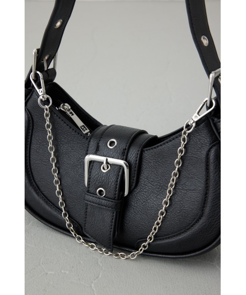 AZUL by moussy(アズールバイマウジー)の「バックルベルトワンハンドルトートバッグ(ハンドバッグ・レディース・シルバー/ブラック/アイボリー・FREE)」の10枚目の写真