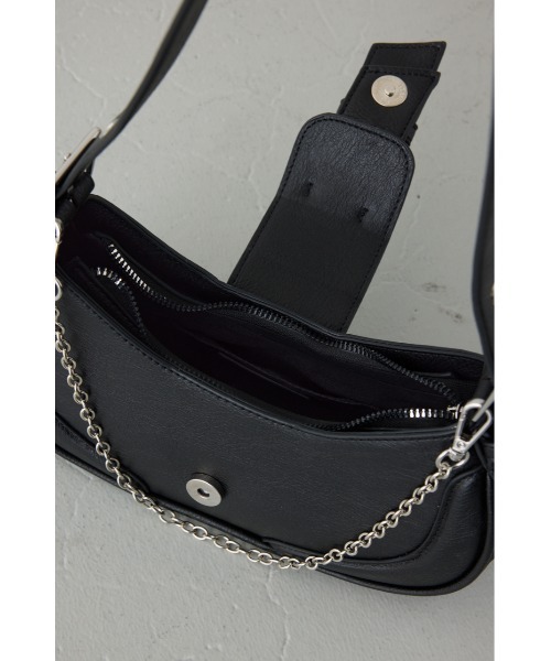 AZUL by moussy(アズールバイマウジー)の「バックルベルトワンハンドルトートバッグ(ハンドバッグ・レディース・シルバー/ブラック/アイボリー・FREE)」の12枚目の写真