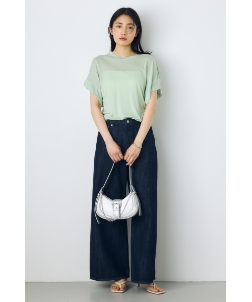 AZUL by moussy(アズールバイマウジー)の「バックルベルトワンハンドルトートバッグ(ハンドバッグ・レディース・シルバー/ブラック/アイボリー・FREE)」の14枚目の写真