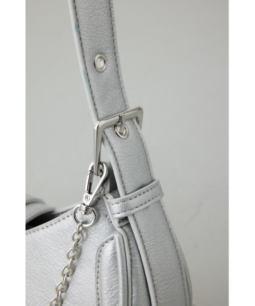 AZUL by moussy(アズールバイマウジー)の「バックルベルトワンハンドルトートバッグ(ハンドバッグ・レディース・シルバー/ブラック/アイボリー・FREE)」の22枚目の写真