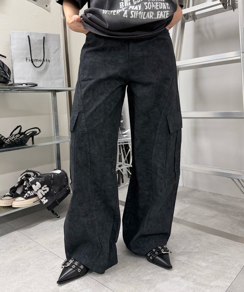 Figments(フィグメンツ)の「ダイングカーゴパンツ(その他パンツ・レディース・グレー/ブラック・SMALL/MEDIUM/LARGE)」の2枚目の写真