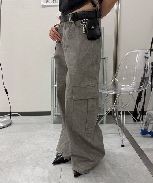 Figments(フィグメンツ)の「ダイングカーゴパンツ(その他パンツ・レディース・グレー/ブラック・SMALL/MEDIUM/LARGE)」の11枚目の写真