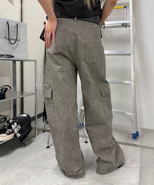 Figments(フィグメンツ)の「ダイングカーゴパンツ(その他パンツ・レディース・グレー/ブラック・SMALL/MEDIUM/LARGE)」の16枚目の写真