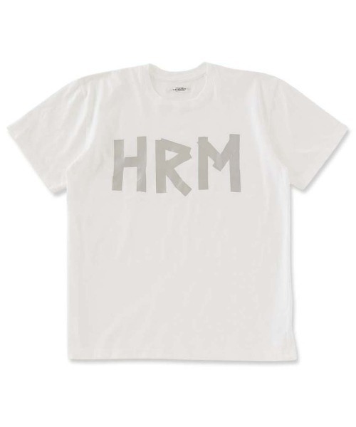 HOLLYWOOD RANCH MARKET(ハリウッドランチマーケット)の「HRM ショートスリーブTシャツ(Tシャツ/カットソー・メンズ・チャコール/ホワイト・XL/S/L/M)」の2枚目の写真