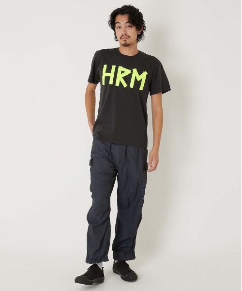 HOLLYWOOD RANCH MARKET(ハリウッドランチマーケット)の「HRM ショートスリーブTシャツ(Tシャツ/カットソー・メンズ・チャコール/ホワイト・XL/S/L/M)」の10枚目の写真