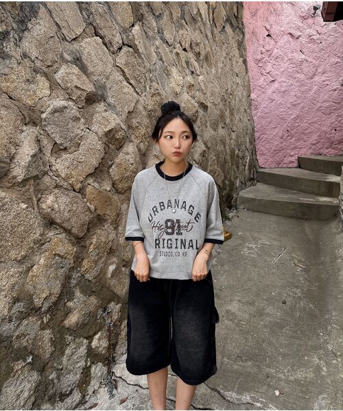 URBANAGE(アーバンエイジ)の「ハイストリートリンガーナグランオーバー半袖グレー(Tシャツ/カットソー・メンズ・その他・MEDIUM/LARGE)」の4枚目の写真