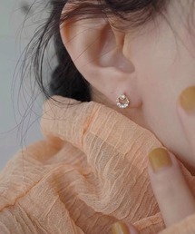 YU-KA:サークルデザインミニピアス Circle design mini earrings