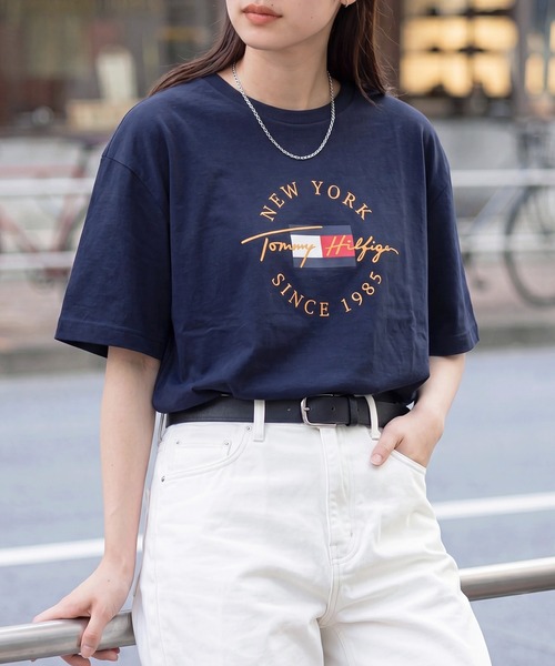 TOMMY HILFIGER（トミーヒルフィガー）の「【TOMMY HILFIGER】Tシャツ 09T4510（Tシャツ/カットソー・レディース・ホワイト/レッド/ネイビー・M/L/XL/S）」の15枚目の写真