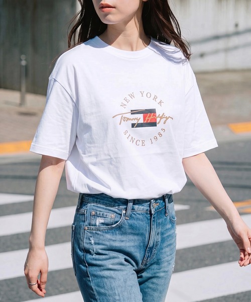 TOMMY HILFIGER（トミーヒルフィガー）の「【TOMMY HILFIGER】Tシャツ 09T4510（Tシャツ/カットソー・レディース・ホワイト/レッド/ネイビー・M/L/XL/S）」の12枚目の写真