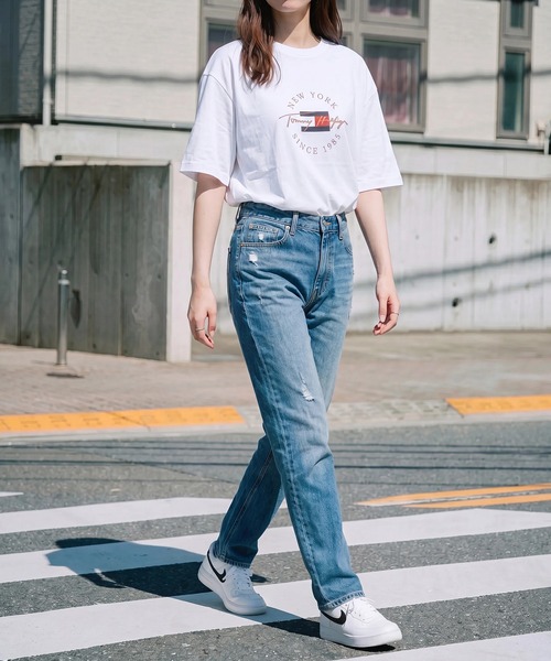 TOMMY HILFIGER（トミーヒルフィガー）の「【TOMMY HILFIGER】Tシャツ 09T4510（Tシャツ/カットソー・レディース・ホワイト/レッド/ネイビー・M/L/XL/S）」の14枚目の写真