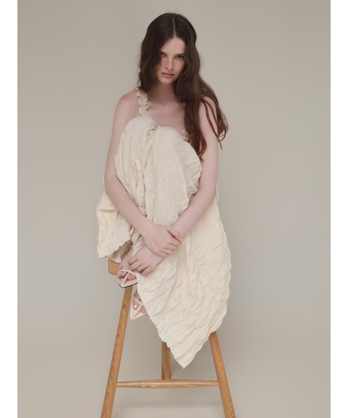 miies miim(ミーエスミーム)の「petal texture skirt(スカート・レディース・アイボリー・FREE)」の7枚目の写真