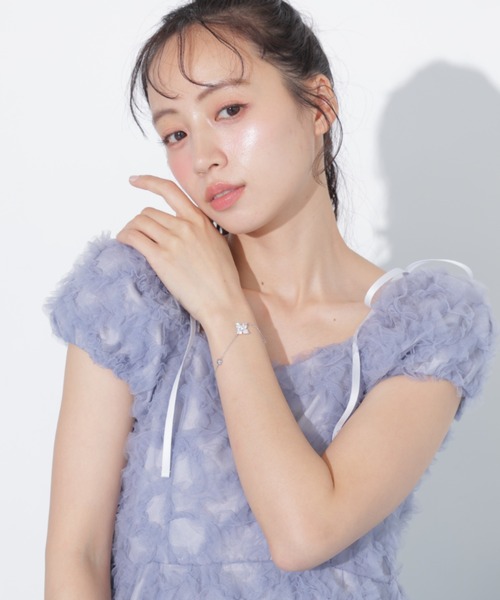JILL by JILL STUART(ジルバイジルスチュアート)の「フラワーチュールペプラムブラウス(シャツ/ブラウス・レディース・ブルー/ホワイト/オレンジ・FREE)」の14枚目の写真