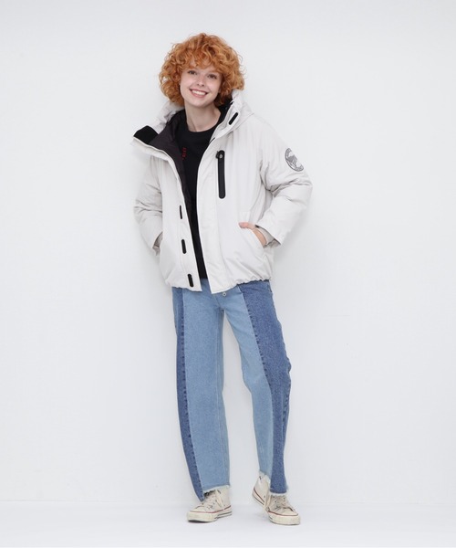 AVIREX(アヴィレックス)の「《WEB&DEPOT限定》MILITARY FUNCTION DOWN Ⅱ(ダウンジャケット/コート・キッズ・ブラック/グリーン系その他/ベージュ/ライトグレー・F)」の19枚目の写真
