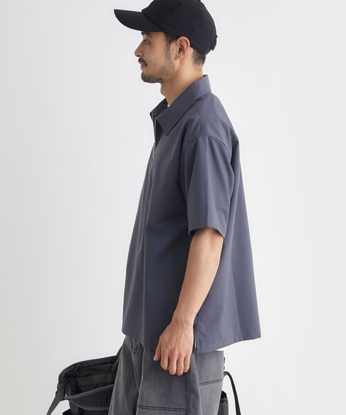 BACK NUMBER(バックナンバー)の「ハーフジッププルオーバー(シャツ/ブラウス・メンズ・ライトベージュ/ブラック/チャコールグレー・03/04/06/05)」の10枚目の写真