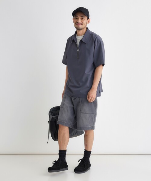 BACK NUMBER(バックナンバー)の「ハーフジッププルオーバー(シャツ/ブラウス・メンズ・ライトベージュ/ブラック/チャコールグレー・03/04/06/05)」の12枚目の写真