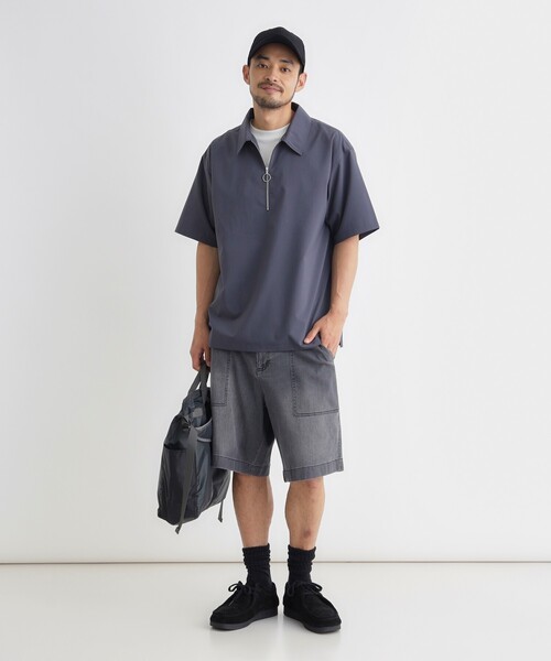 BACK NUMBER(バックナンバー)の「ハーフジッププルオーバー(シャツ/ブラウス・メンズ・ライトベージュ/ブラック/チャコールグレー・03/04/06/05)」の13枚目の写真