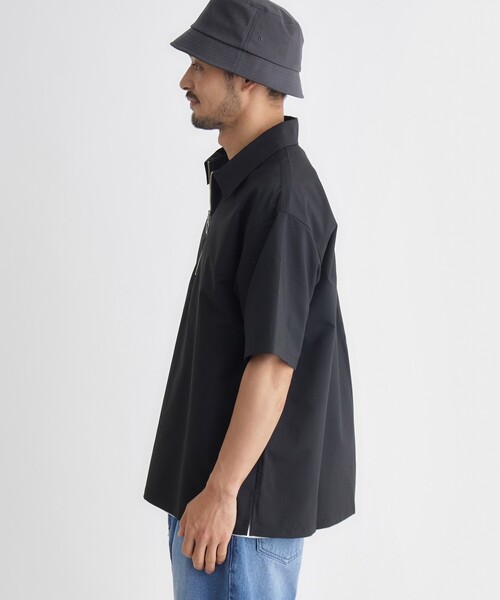 BACK NUMBER(バックナンバー)の「ハーフジッププルオーバー(シャツ/ブラウス・メンズ・ライトベージュ/ブラック/チャコールグレー・03/04/06/05)」の15枚目の写真