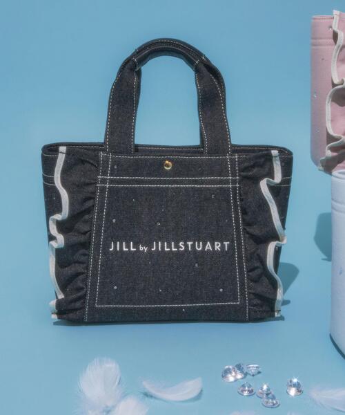 JILL by JILL STUART(ジルバイジルスチュアート)の「【新色追加】ビジューフリルトート(トートバッグ・レディース・ブルー/ブラック系その他/ホワイト/ピンク・FREE)」の12枚目の写真