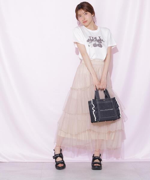JILL by JILL STUART(ジルバイジルスチュアート)の「【新色追加】ビジューフリルトート(トートバッグ・レディース・ブルー/ブラック系その他/ホワイト/ピンク・FREE)」の15枚目の写真