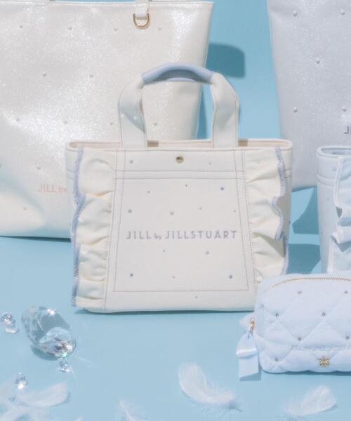 JILL by JILL STUART(ジルバイジルスチュアート)の「【新色追加】ビジューフリルトート(トートバッグ・レディース・ブルー/ブラック系その他/ホワイト/ピンク・FREE)」の16枚目の写真