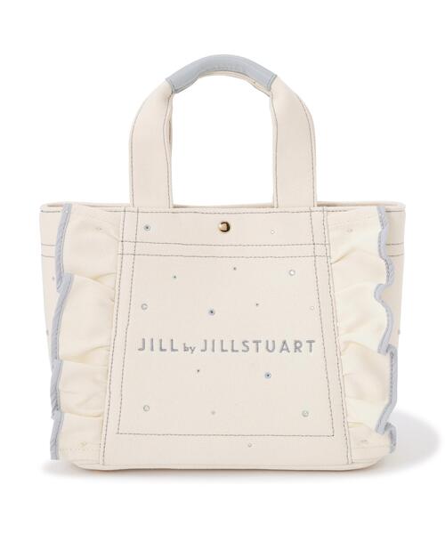 JILL by JILL STUART(ジルバイジルスチュアート)の「【新色追加】ビジューフリルトート(トートバッグ・レディース・ブルー/ブラック系その他/ホワイト/ピンク・FREE)」の17枚目の写真