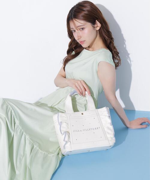 JILL by JILL STUART(ジルバイジルスチュアート)の「【新色追加】ビジューフリルトート(トートバッグ・レディース・ブルー/ブラック系その他/ホワイト/ピンク・FREE)」の19枚目の写真