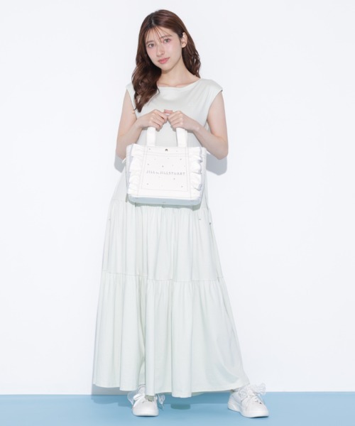 JILL by JILL STUART(ジルバイジルスチュアート)の「【数量限定追加】ビジューフリルトート(トートバッグ・レディース・ブルー/ブラック系その他/ホワイト/ピンク・FREE)」の16枚目の写真